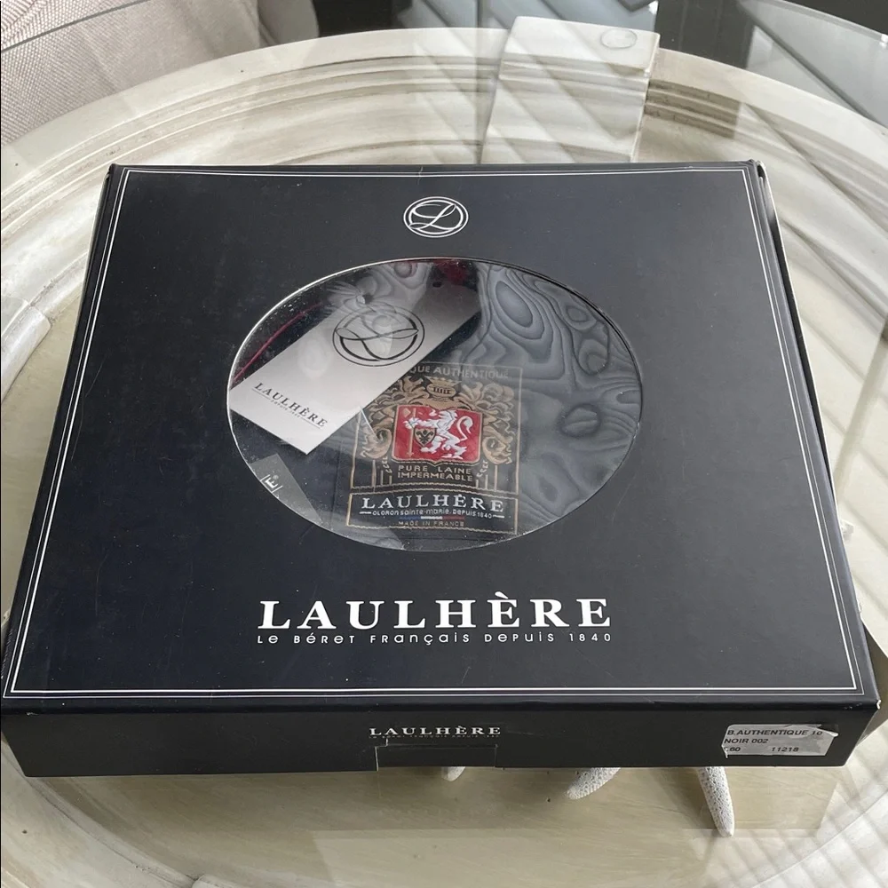LAULHERE French beret black wool.  Great condition, never worn. - Picture 8 of 10